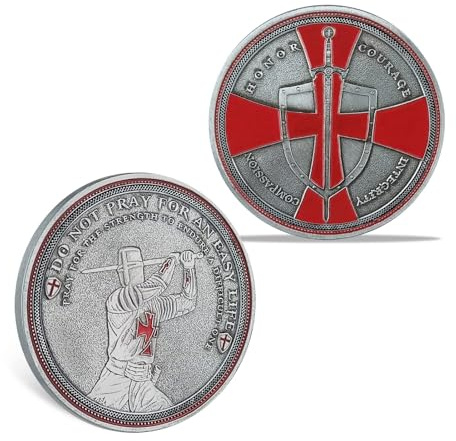 AtSKnSK Moneda de desafío de los Caballeros Templarios de la Cruz Roja