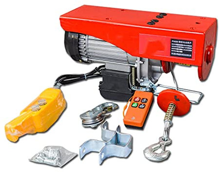 DOLUNTO 500/1000 kg elektrische Hebezeuge Hebedraht Hängende Kran -Hebemaschine mit Drahtseil ziehen elektrische Winde (Color : 30m Remote Control, Load Capacity : 500-1000 Kg)