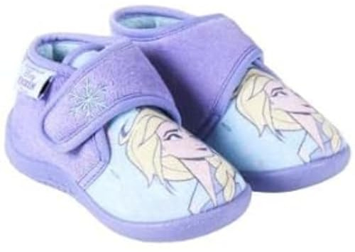 CERDÁ LIFE'S LITTLE MOMENTS - Winter Geschlossene Hausstiefel Kinder Mädchen von Die Eiskönigin - Rutschfeste TPR Sohle und Klettverschluss - Offizielle Lizenz von Disney