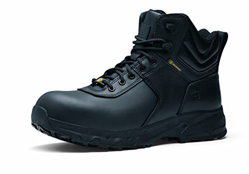 Shoes for Crews Guard Mid, Safety Shoes CE Certified S3 HRO WR SRC, Unisex Work Boots with Slip Resistant Outsole, Water Repellent Safe Work Shoes for Men and Women