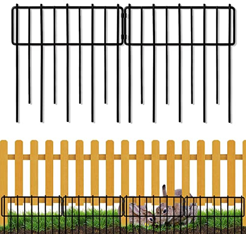 Blingluck Tier-Barrierezaun, 30,5 cm (H) x 71,9 m (L) Upgrade 3,2 cm Lücke, dekorative Zäune, kein Graben für Kaninchen und Hunde, rostfreier Metalldraht, Gartenzaun-Umrandung für Garten, Terrasse,