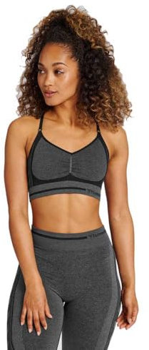 hummel Hmlmt Lulu Seamless Scrunch Bra Damen Yoga Sportoberteil Mit Beecool Technologie