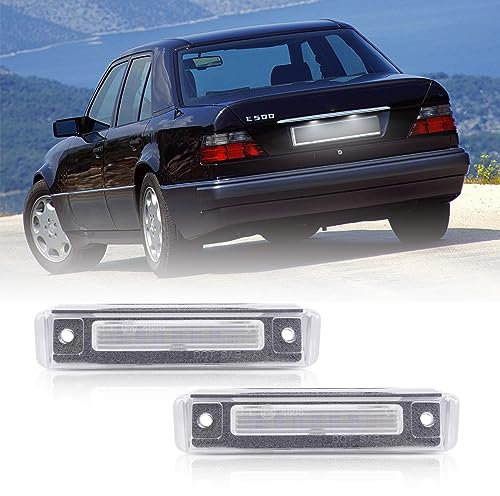 njssjd LED-Kennzeichenbeleuchtung für Benz E-Klasse W124 S124 1993–1996, Benz SL-Klasse R129 1993–2001, Canbus-fehlerfreie weiße Zulassungslampen