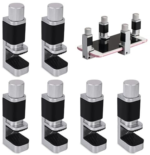 Nizirioo 6 clip di fissaggio regolabili in metallo, morsetto display LCD, clip di fissaggio, schermo LCD, strumenti di riparazione per smartphone, computer
