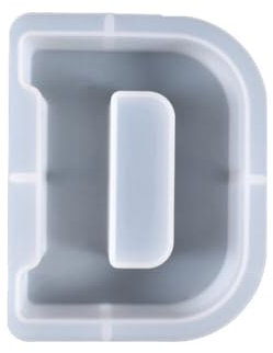 JAWSEU Silikonform buchstabenform,Buchstabe D Formen DIY Making Silikonform Kerzenhalter, Silikonform Epoxidharz Formen Set Silikon Gießform für Heimdekoration Silikonformen