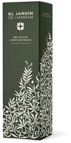 El Jardín de Hammam - Gel de Ducha Hidro-botánico - AOVE, Aceite de Olivo Milenario, aceite de coco, extracto de hoja de mirto y composición aromática de hiedra y nenúfar - 250 ml
