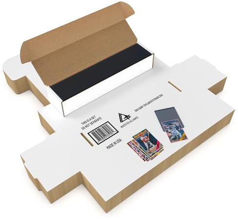 Invested Alliance Toploader Aufbewahrungsboxen – 20 Stück | Baseball-/Sportkarten-Aufbewahrungs-Organizer für TCG, MTG, Baseball, NBA, Fußballkartenbox, Magic Card Aufbewahrungsbox für Toploader