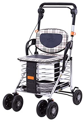 Rollatoren, Rollatoren für Senioren, Rollator mit Sitz, für ältere Menschen, Einkaufswagen, zusammenklappbar