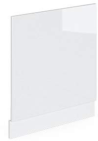 Vicco Frontblende R-Line, Geschirrspüler Fronttür, Weiß Hochglanz/Weiß, 60 cm, AP Eiche