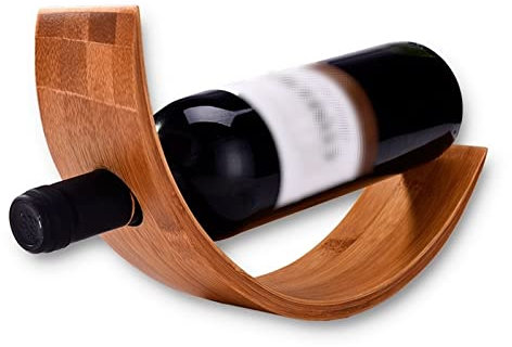 XPYGF565 Weinregal Weinregal, hochwertiger Edelstahl, Weinregal, Weinständer, Shop for Theke, Hausbar, Holz Tisch Weinhalter