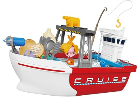 Kitchen Sink Toys, Toy Boats for Water Games, Fishing Game Boat Game, Floating Fishing Toys for Swimming Pool, Fun Game for Kids, Game