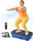 FEIERDUN Vibration Plate Exercise Machine, Vibration Plate for Lymphatic Drainage, Power Plate Vibration Platform for Weight Loss, Toning & Wellness-Blue