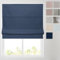 Barnes Blinds - Soft Textured Ara Blackout Roman Blinds -Durable Fittings Easy Fit (Navy 183cm)