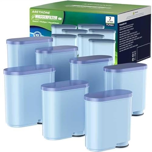 ARETHONE Wasserfilter für Philips AquaClean CA6903/10 CA6903/22 CA6707/20, Kompatibel mit Saeco und Philips Latte Go Kaffeevollautomaten Filter, Reduziert Verunreinigungen(7 Stück)