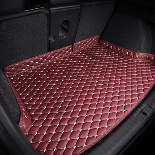 ZCZMAD Auto Kofferraummatte für Renault Kadjar Kangoo II III Koleos I II, Kofferraum Cargo Schutzmatte,Auto Kofferraumwanne,Kratzfest Wasserdicht, E-red
