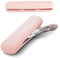 2 Pcs Travel Silicone Makeup Brush Holder, Magnetic Closure Make up Brush Case, Soft Portable Makeup Brush Travel Case Organizer for Cosmetic Makeup Brushes Beauty Blender Holder, Travel Essentials