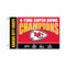 Team Sports America NFL Kansas City Chiefs Multi-Win Superbowl Champions 7,6 x 12,7 cm Flagge für draußen mit Ösen, für drinnen und draußen, robuste Flagge und Banner, funktioniert mit Fahnenmast für