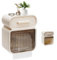 Libershine Porte-Papier Toilette muralavec étagère et tiroir,Porte-mouchoirs Fonctionnel pour Salle de Bain,Papier hygiénique,étanche et Anti-poussière pour Salle de Bain/Toilettes