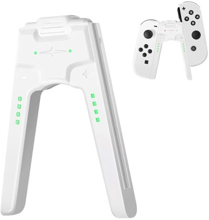 Charging Grip YOURKAY Ladegriff für Ninten-do S-witch NS/S-witch OLED Joy Con, Portable Gaming Handle Bracket, Spielen Während des Aufladens, Kann Sowohl Die Linke Als Auch Die Rechte Hand Grips Aufla