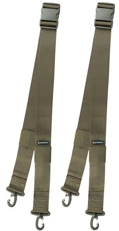 SPEERO Heavy Duty Barrow Strap Set 250cm Long – 2 Adjustable 50mm Wide Soft Webbing Moving straps with Safety Locking Hooks & Quick Release Buckles – Secure Wheelbarrow Load Tie Down Straps - Green
