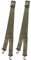 SPEERO Heavy Duty Barrow Strap Set 250cm Long – 2 Adjustable 50mm Wide Soft Webbing Moving straps with Safety Locking Hooks & Quick Release Buckles – Secure Wheelbarrow Load Tie Down Straps - Green