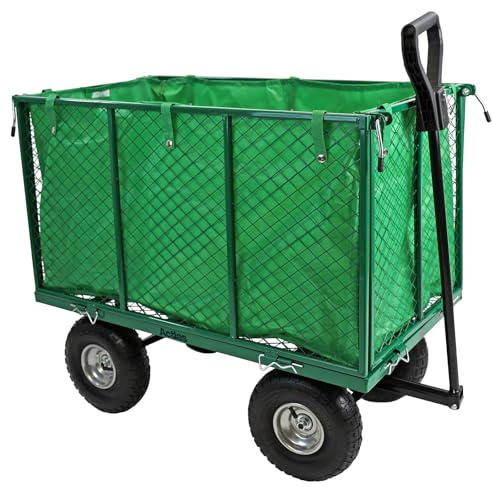 Actiasgear - Heavy Duty Garden & Festival Cart | 350kg Max Load Capacity | Large Pull-Along Trolley with Pneumatic Wheels