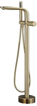 Freistehende Duscharmaturen mit Duscharmatur, Einhebelmischer, Schwenkauslauf, Messing, Chrom, B