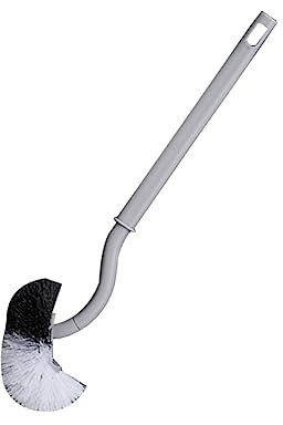 PERSELOSO 3pcs Long Handle Toilet Brush Wall Hanging Cleaning No Dead Ends Grey Toilet Supplies for Home Bathroom Hotel Wc Cleaning Tool