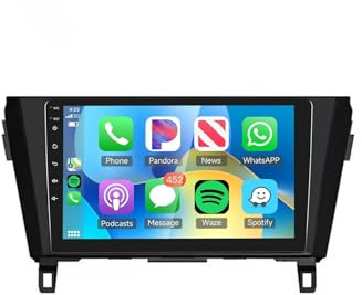 Android 15 Autoradio 2 Din per Nissan X-Trail T32 Qashqai J11 T31 J10 2013-2017 Carplay 9 IPS Touchscreen Stereo Auto con GPS Bluetooth DSP FM USB SWC Telecamera posteriore(2G+64G)