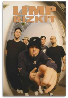 Limp Poster Bizkit Metallbandposter Wandkunst Leinwand Ästhetische Musik und Film Dekoration Wohnzimmer Schlafzimmer 20 x 30 cm Ungerahmt