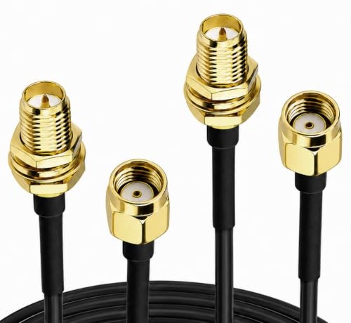 2 Câble Rallonge SMA RG174 3M Rallonge Antenne 4G/5G WIFI Mâle vers Femelle