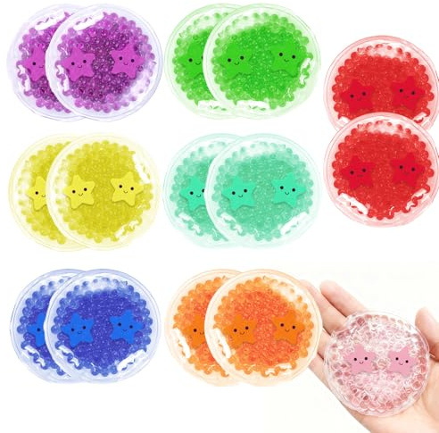 Boo Boo Ice Packs - 8 Small Gel Cold Compress Packs, Instant Pain Relief for Injuries, Teething, Bumps & Bruises - Child-Safe Cooling Pads for First Aid Kits, Leak-Proof (16 Pack)