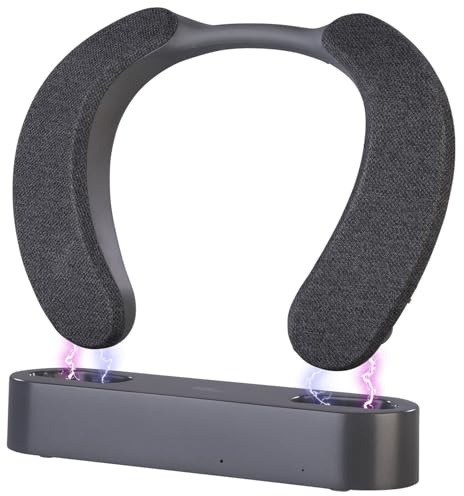 auvisio Nackenkopfhörer: Digitaler Funk-TV-Hörverstärker und Nackenlautsprecher, 3 Profile, DSP (Nackenlautsprecher, Bluetooth, mit Akku, PC)