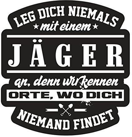 Spaß Kostet Aufkleber Wetterfest JÄGER 10oder 40cm Waidmannsheil Förster Jagd Forst Wald