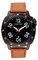 Louis Villiers Unisex Analog Quarz Uhr mit Leder Armband LV1049