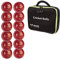 Ram Cricket Star Mix Bundle - 6 x Match 5 Star, 6 x Multi Purpose 3 Star Balls and 1 x Carry Case (4.75oz, Red)