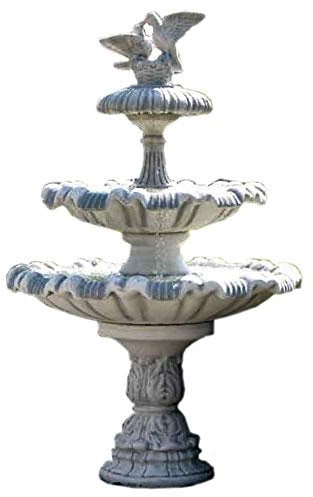 Steinbrunnen Springbrunnen Brunnen Kaskadenbrunnen Zierbrunnen Beckenbrunnen Wasserspiel Gartenbrunnen Höhe: 195cm