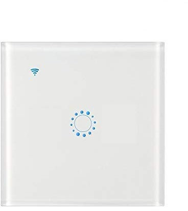 Flytise Interruptores inalámbricos Interruptor de luz WiFi Muro Inteligente Trabajo con Alexa Echo APLICACIÓN de Control de Google Home Assistant Interruptor de luz táctil Teléfono iOS 1 2 3 Pandilla