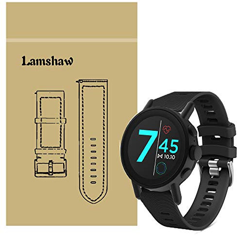 LvBu Armband Kompatibel Für Misfit Vapor X, Sport Silikon Classic Ersatz Uhrenarmband Für Misfit Vapor X Smartwatch (Schwarz)