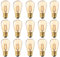Century Light S14 Edison Vintage-1W LED-Glühlampe,Mittel Schraube E27 2200K, CRI 90+ (1W, 15 Pack)