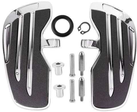 Repose-pieds de moto, planches de plancher de cavalier avant de moto en aluminium repose-pieds de moto durables pour marchepieds Indian Scout/soixante/Bobber 2015(2#)