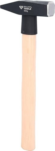 KS TOOLS Schlosserhammer mit Hickory-Stiel, 500 g