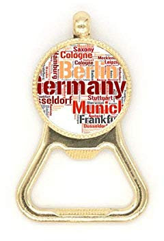 Catena chiave in acciaio inox apribottiglie, motivo: mappa