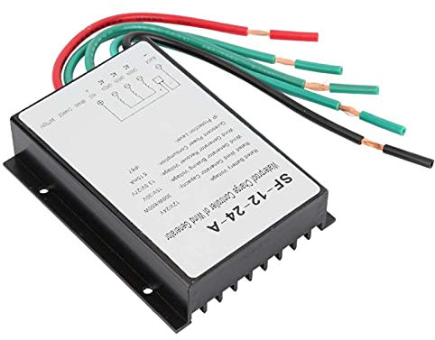 Tyenaza Wind Generator Controller, Windturbinenregler - wasserdichte Windturbine Generator-Laderegler Regulator DC 12V Turbinen-Windgenerator 5-Blatt-Windgenerator-Kit