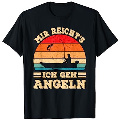 Mir Reicht's Ich Geh Angeln Angel Lustiges Angler Fischer T-Shirt