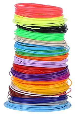Filament-Nachfüllungen, 3D-Stift PCL-Filament-Nachfüllungen 20 Farben 1,75 Mm Niedertemperaturlänge Pro Stück 5 M Bastelgeschenk Kinder Erwachsene für 3D-Stifte Drucker