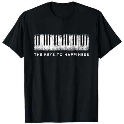 The Keys to Happiness Keyboard Piano Klavier T-Shirt