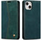 QLTYPRI Wallet Case for iPhone 13, Vintage PU Leather Folio Case with Card Slots Kickstand Magnetic Closure Shockproof Flip Phone Cover for iPhone 13 (6.1 inch) - Green