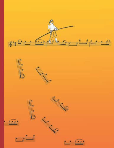 Blanko-Notenheft/ Blanko-Notenpapier: Notenheft für Kinder & Anfänger viel Platz und großen Notenlinien | DIN A4