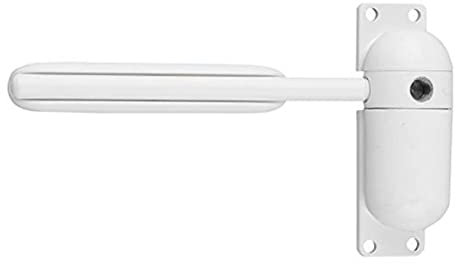 Ferme Porte, Petit Ferme Porte Automatique en Métal Robuste et Léger À Faible Bruit, Réduit la Vitesse Du Tampon Ferme Porte Moustiquaire À Structure À Double Ressort, pour la Résidence(Blanc)